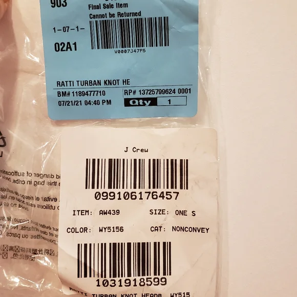 J.Crew Raffi Print Knot headband - Picture 4 of 4